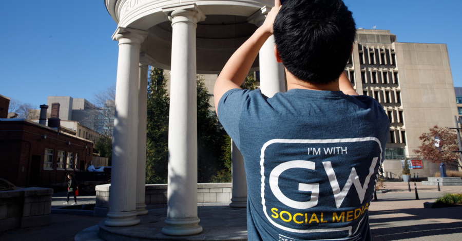 taking image on campus