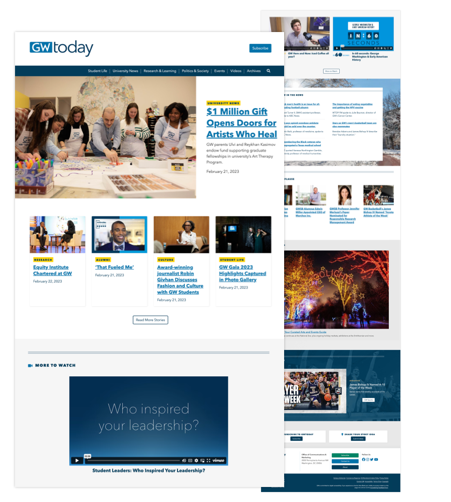 screen shot of gw today