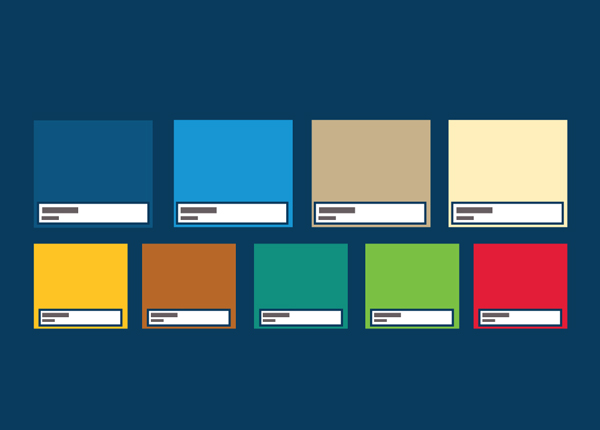 snapshot of brand color palette