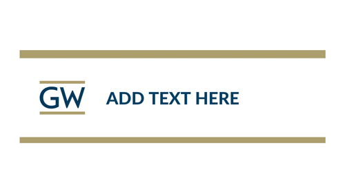 Email Header example - GW logo - "Add Text Here"
